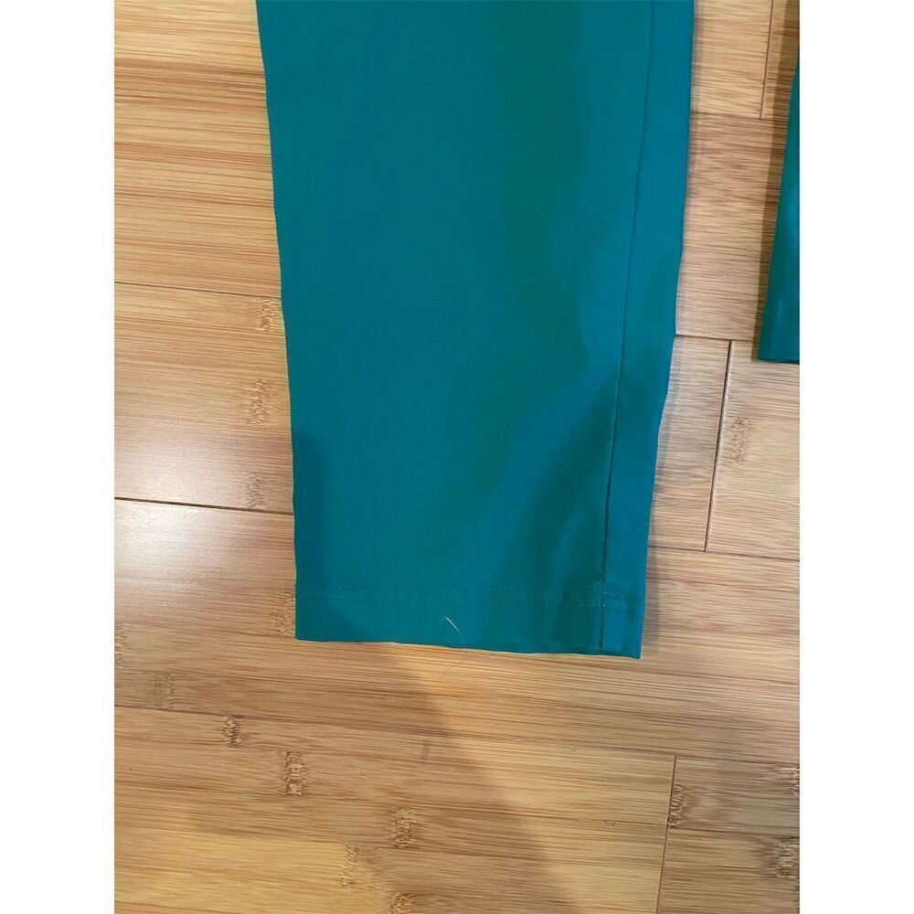 Zac & Rachel Women's Green Dress Pants Size 12 Stretchy Fabric Two Front Pockets - Picture 4 of 9